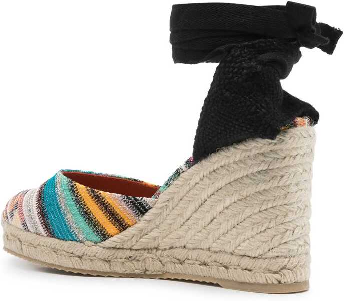 Sandale cu platforma MISSONI BEACHWEAR Espadrilles Eva With Iconic Motif And 9Cm Wedge Multicolor Femei (BM 19766657) 3