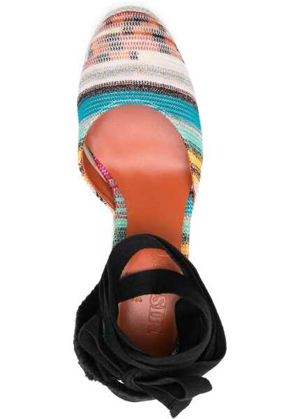 Sandale cu platforma MISSONI BEACHWEAR Espadrilles Eva With Iconic Motif And 9Cm Wedge Multicolor Femei (BM 19766657) 4