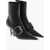 Balenciaga Leather Ankle Boots Belt With Buckle 8Cm Black