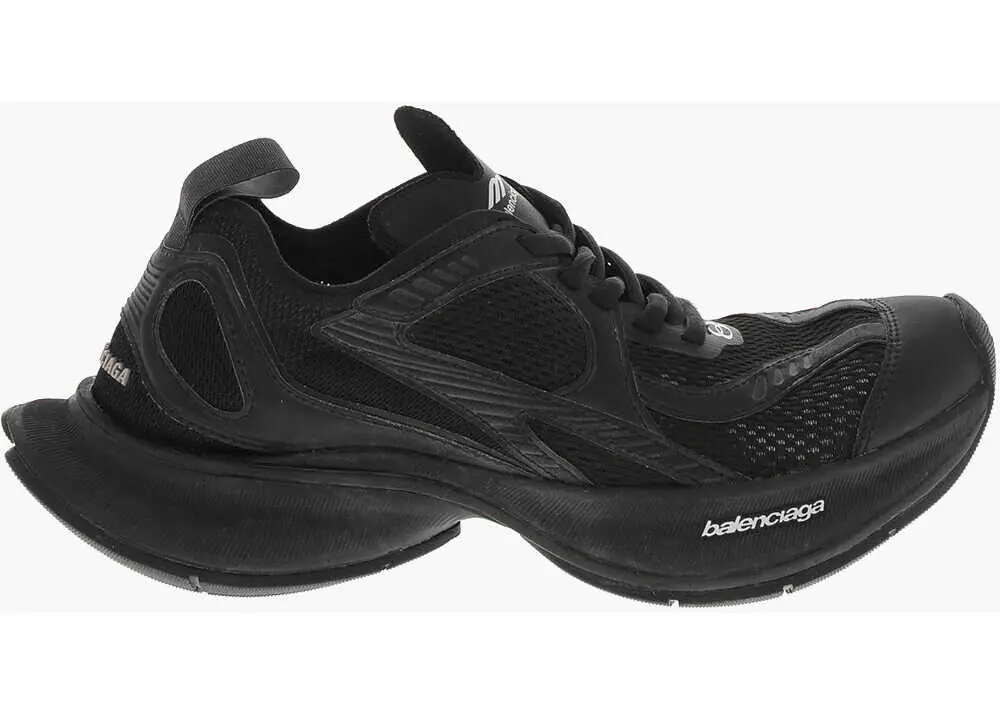 Sneakers Balenciaga Breathable Fabric Lace-Up Sneakers Circuit Black Femei (BM 19766777) 3