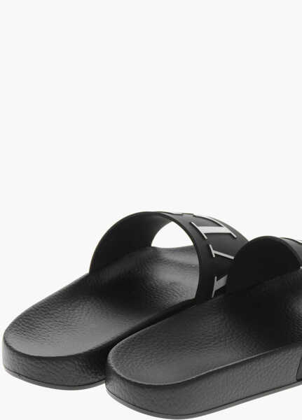 Sandale fara toc Valentino Garavani Rubber Slides Vltn With Embossed Logo Red Femei (BM 19766780) 2