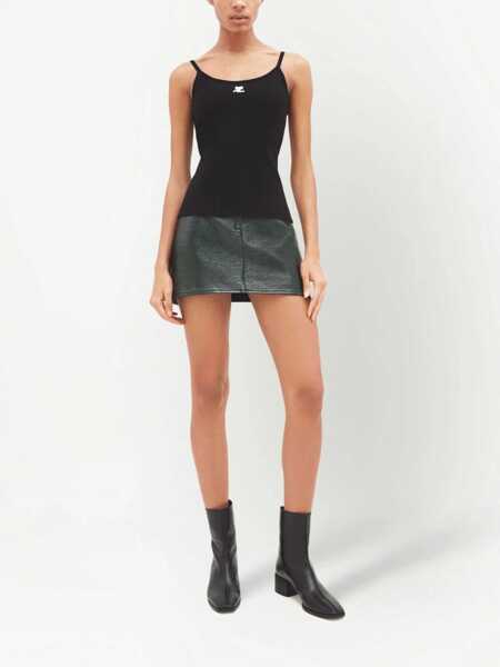 Bluze COURRGES Reedition Knit Tank Top BLACK Femei (BM 19766792) 2