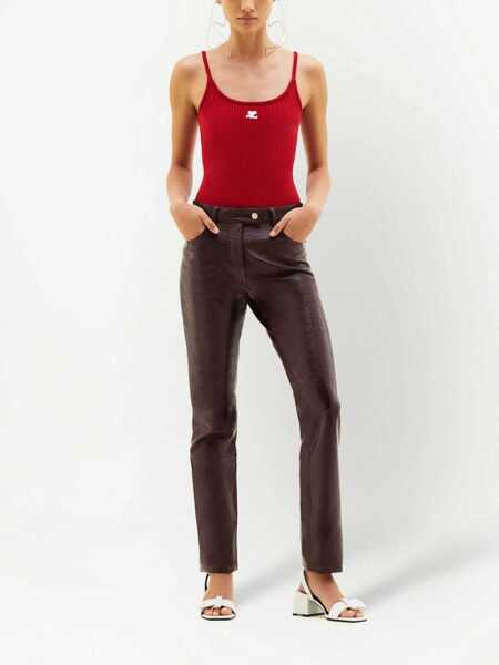 Bluze COURRGES Reedition Knit Tank Top RED Femei (BM 19766801) 2