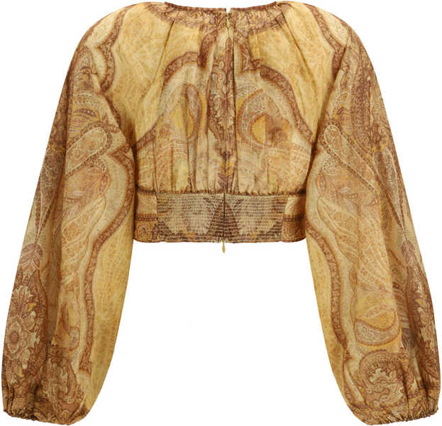 Topuri ZIMMERMANN Bustier Top Wanderlust TAPESTRY-MUSTARD-MULTI Femei (BM 19766816) 2