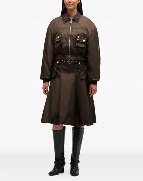 Bomber jacket Ganni Duchesse Nylon Bomber Jacket DEMITASSE Femei (BM 19766825) 2