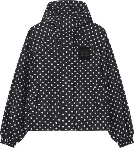 Jachete Ganni Printed Nylon Jacket BLACK Femei (BM 19766834) 2