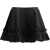 Ganni Duchesse Nylon Mini Frill Skirt BLACK