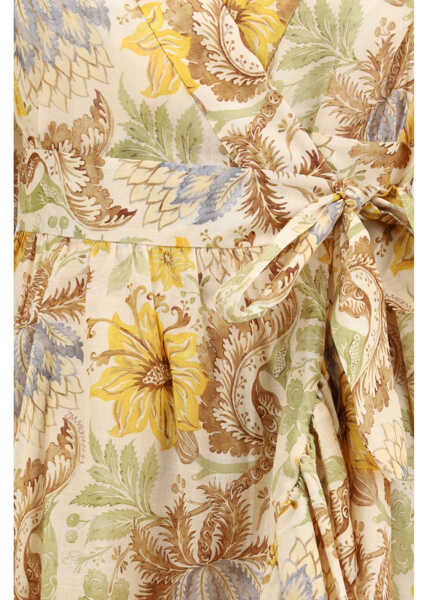 Rochii ZIMMERMANN Daylight wrap mini Dress STAMP-FLORAL-CREAM Femei (BM 19766843) 3