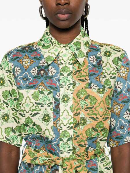 Rochii ALEMAIS Ali Spliced Shirtdress MULTI Femei (BM 19766846) 5