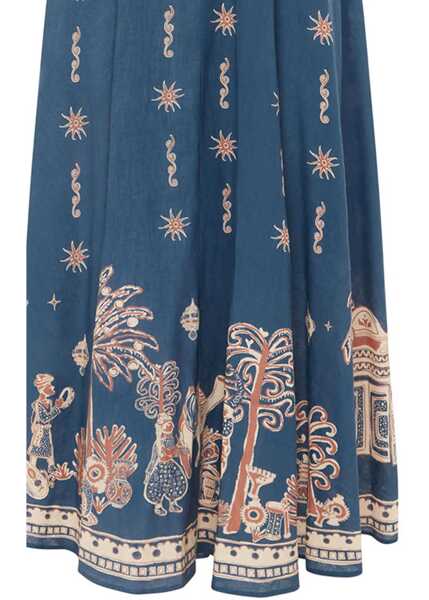Rochii ALEMAIS Acacia linen maxi Dress BLUE Femei (BM 19766858) 2