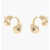 Bottega Veneta Golden Effect Drop Effect Earrings Gold