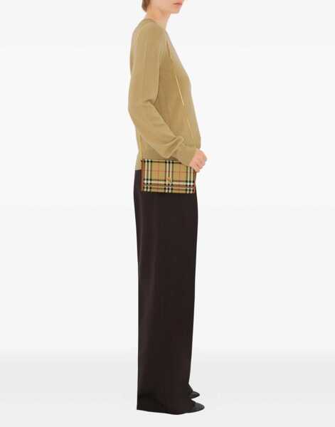 Portofele Burberry Chain Wallet VNTG CHK/BRIAR BROWN Femei (BM 19768205) 3