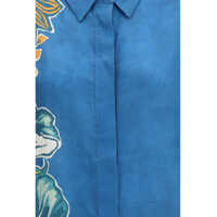 Camasi Dama - Camasi casual ALEMAIS Luda Shirt BLUE Femei (BM 19768208) - B-mall.ro