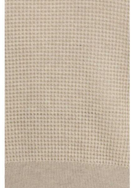 Bluze de trening Brunello Cucinelli Sparkling Net cotton hooded Sweatshirt RUSTIC BEIGEPANAMA Femei (BM 19768220) 3