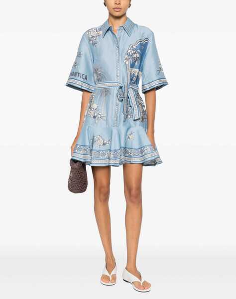 Rochii ALEMAIS Villa Romantica Mini Dress BLUE Femei (BM 19768226) 2