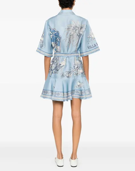 Rochii ALEMAIS Villa Romantica Mini Dress BLUE Femei (BM 19768226) 4