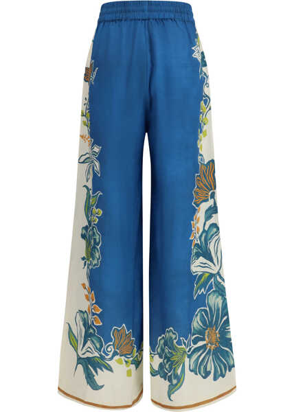 Pantaloni casual ALEMAIS Luda Pants BLUE Femei (BM 19768244) 2