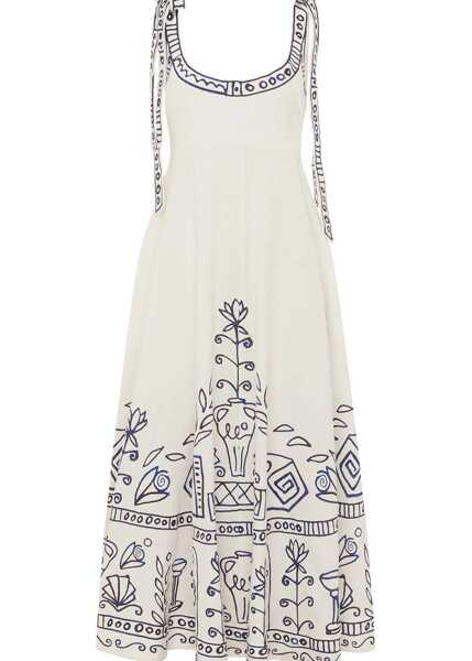 Rochii ALEMAIS Leela Ballet midi Sundress CREAM Femei (BM 19768280) 2