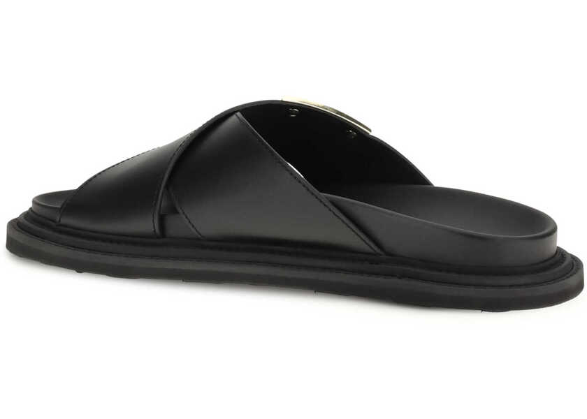 Sandale Moschino Leather Sandals NERO Barbati (BM 19768292) 3