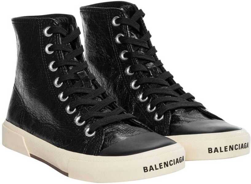 Sneakers Balenciaga Balenciaga Paris Leather Sneakers Black Femei (BM 19768413) 2