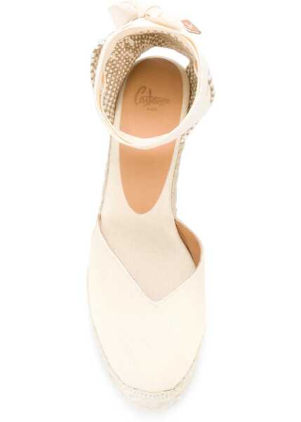 Sandale cu platforma CASTAER Espadrille Clear IVORY Femei (BM 19768502) 4