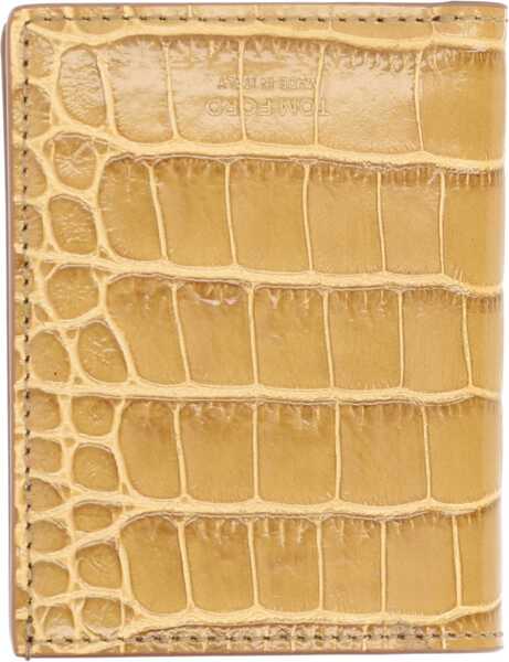 Portofele Tom Ford Leather Wallet YELLOW Barbati (BM 19768538) 2