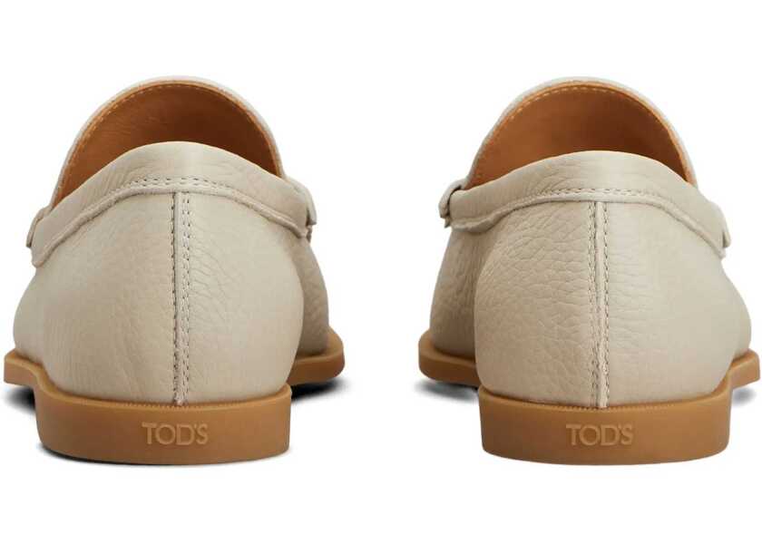 Mocasini TODS Hammered Leather Loafers BEIGE Femei (BM 19768616) 3