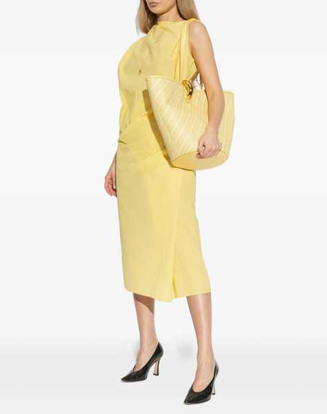 Rochii JACQUEMUS Drapped midi Dress YELLOW Femei (BM 19768625) 3
