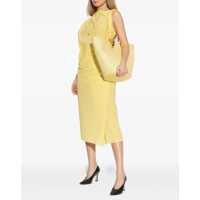 Rochii JACQUEMUS Dama - Rochii JACQUEMUS Drapped midi Dress YELLOW Femei (BM 19768625) - B-mall.ro