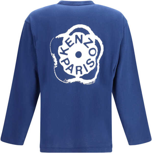 Tricouri Kenzo Boke Flower 2.0 long-sleeved cotton T-shirt DEEP SEA BLUE Barbati (BM 19768673) 2