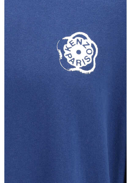Tricouri Kenzo Boke Flower 2.0 long-sleeved cotton T-shirt DEEP SEA BLUE Barbati (BM 19768673) 3