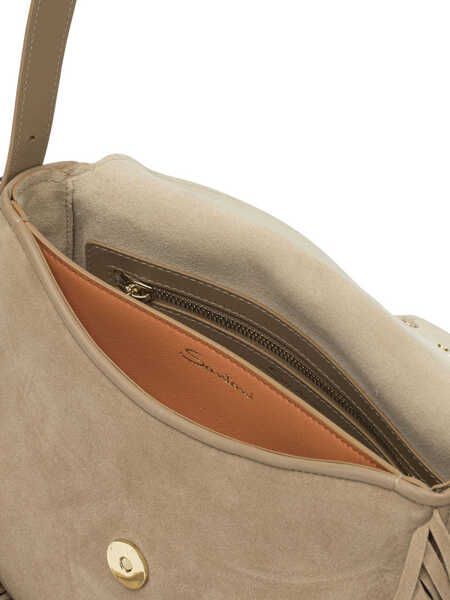 Genti tip postas Santoni Crossbody bags Beige Femei (BM 19768800) 5