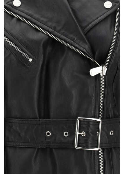 Jachete Pinko Gypsy biker-style Vest NERO LIMOUSINE Femei (BM 19768883) 3