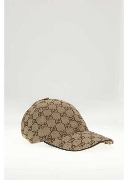 Sepci Gucci HAT W GG EMBLEM CANV NEW CANVA BROWN/DARK GREEN Femei (BM 19768895) 2