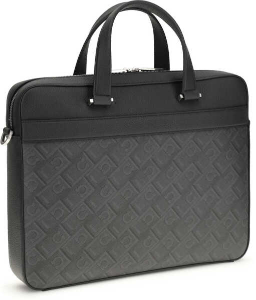 Genti de laptop & serviete Ferragamo Monogram Work Bag NERO/GRIGIO Barbati (BM 19768904) 3
