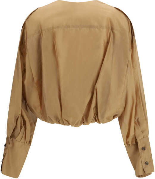 Camasi casual The Latest Diana lightweight muslin Shirt NUDE Femei (BM 19768919) 2