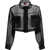 Pinko Cropped Jacket with pockets NERO LIMOUSINE