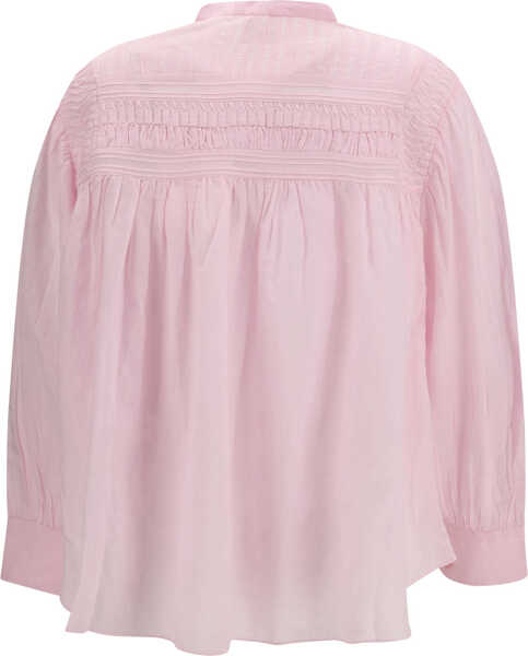 Camasi casual ISABEL MARANT ETOILE Plalia cotton Shirt LIGHT PINK Femei (BM 19768928) 2