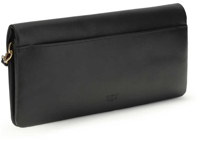 Genti de umar Pinko Love medium Clutch Bag NERO-ANTIQUE GOLD Femei (BM 19768961) 3