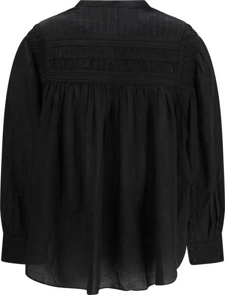 Camasi casual ISABEL MARANT ETOILE Plalia cotton Shirt BLACK Femei (BM 19768988) 2