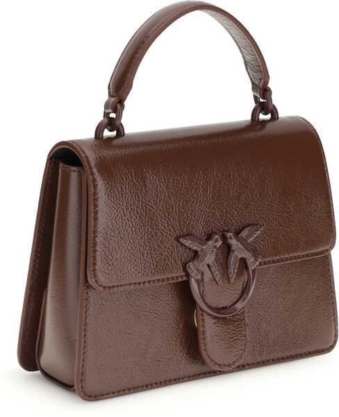 Genti de mana Pinko LOVE ONE TOP HANDLE MINI BAG BURGUNDY WINE- BLOCK COLOR Femei (BM 19768991) 2