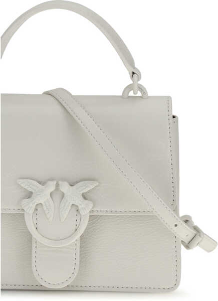 Genti de mana Pinko Shiny leather Love One Top mini Handbag BIANCO NEMBO-BLOCK COLOR Femei (BM 19769006) 4