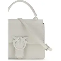 Genti de mana Dama - Genti de mana Pinko Shiny leather Love One Top mini Handbag BIANCO NEMBO-BLOCK COLOR Femei (BM 19769006) - B-mall.ro
