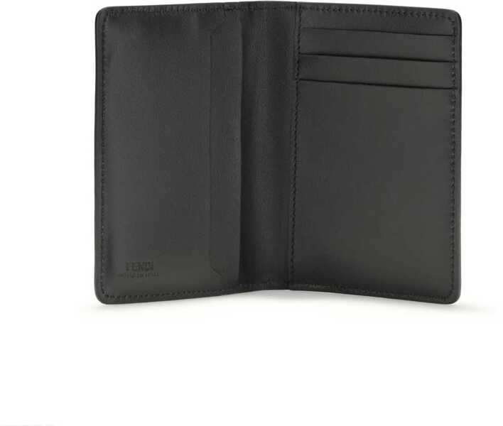 Portofele Fendi Leather Card Holder NEROPALLADIO Barbati (BM 19769015) 3