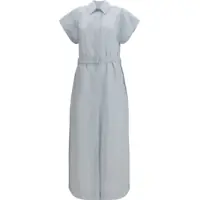 Rochii lungi Long poplin chemisier Dress Femei