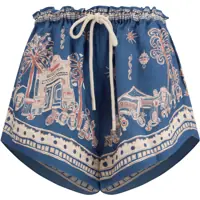 Pantaloni scurti Acacia printed linen Shorts Femei