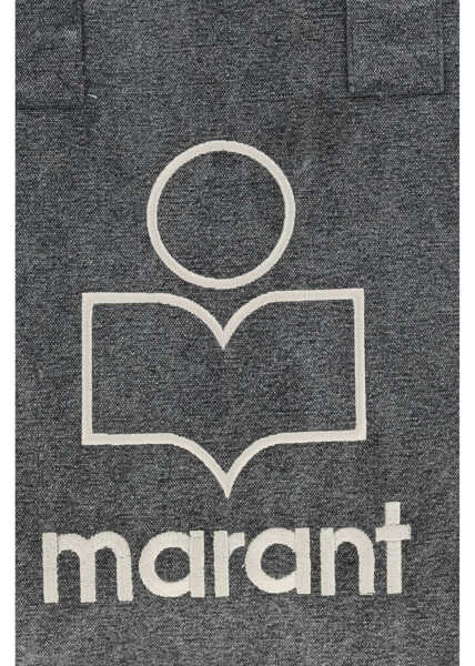 Genti de mana Isabel Marant Small Yenky Tote Handbag FADED BLACK Femei (BM 19769030) 4