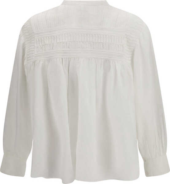 Camasi casual ISABEL MARANT ETOILE Plalia cotton Shirt WHITE Femei (BM 19769033) 2