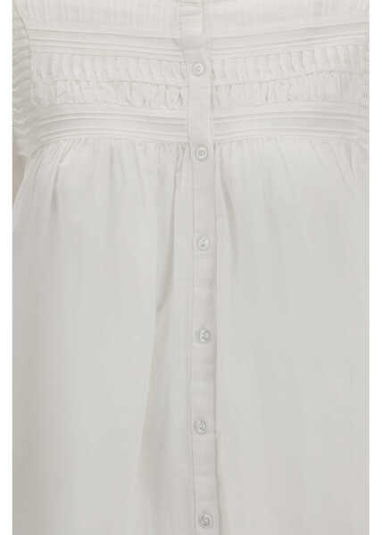 Camasi casual ISABEL MARANT ETOILE Plalia cotton Shirt WHITE Femei (BM 19769033) 3