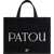 Patou Medium Tote Bag With Logo BLACK